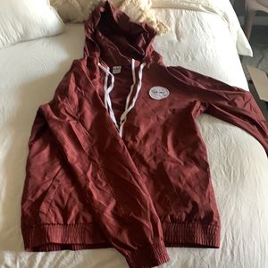ALAB maroon “Far Out” windbreaker